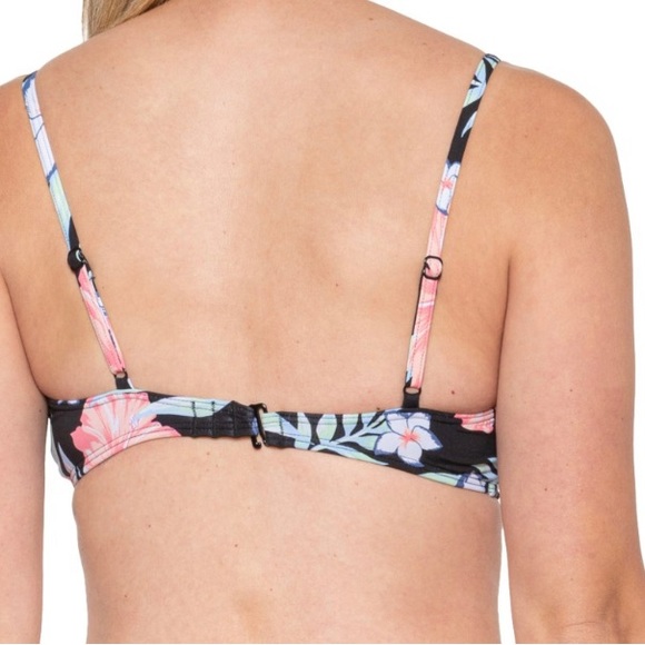 NWT Roxy Beach Classics Triangle Bikini Top with String Tie Bottoms - Picture 3 of 9